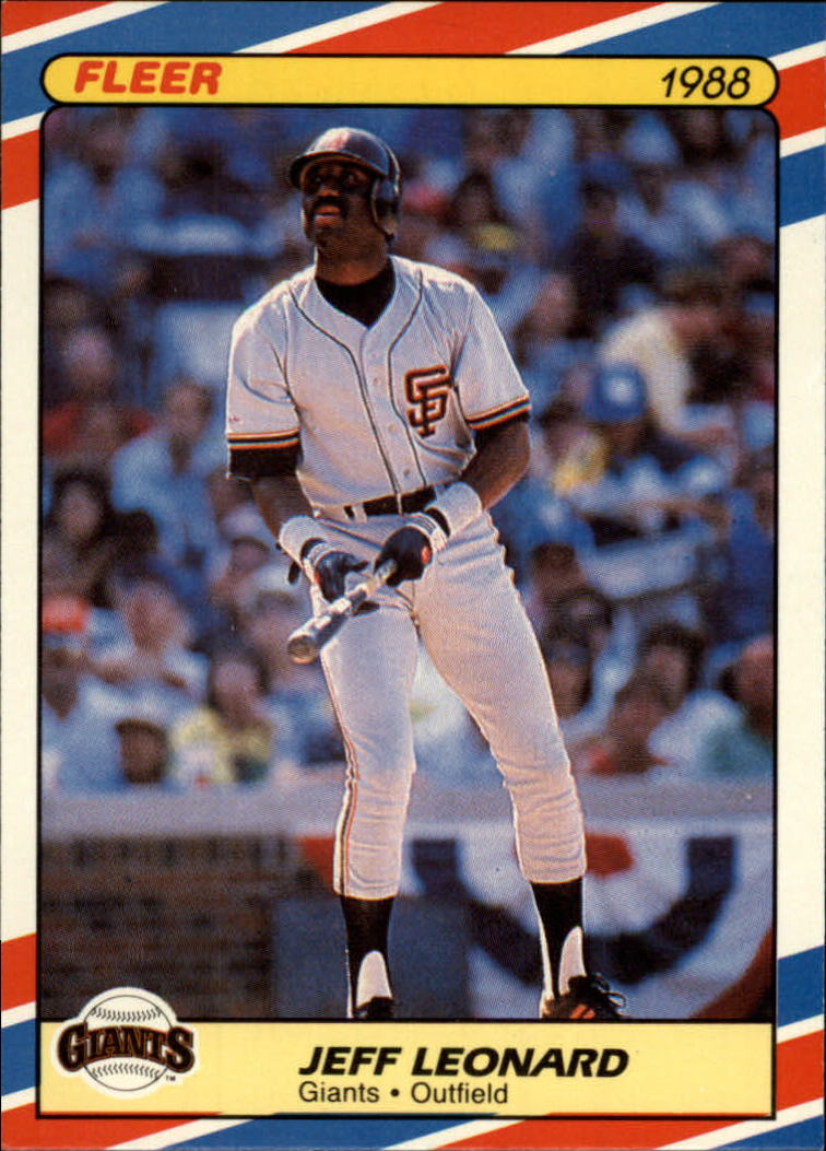 1988 Fleer Superstars Baseball Cards   021      Jeff Leonard